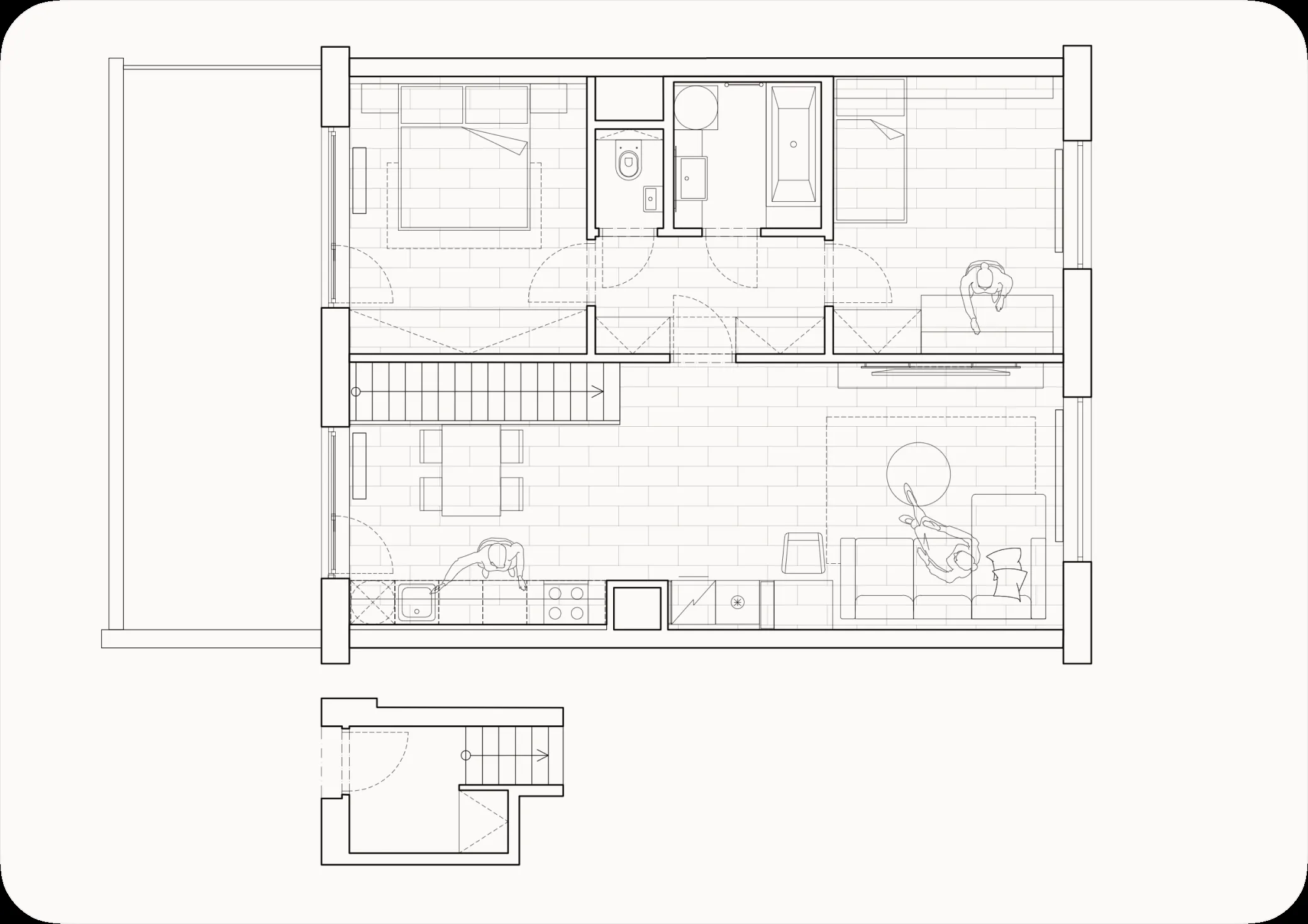 Byt 3kk – půdorys bytu