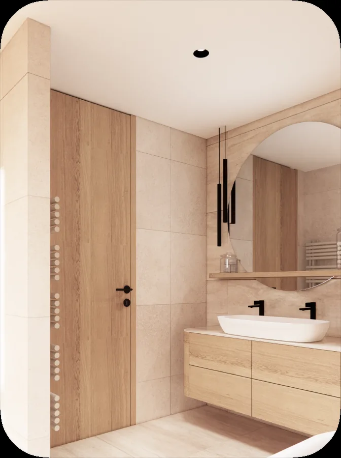 Rodinný dům – detail chodby