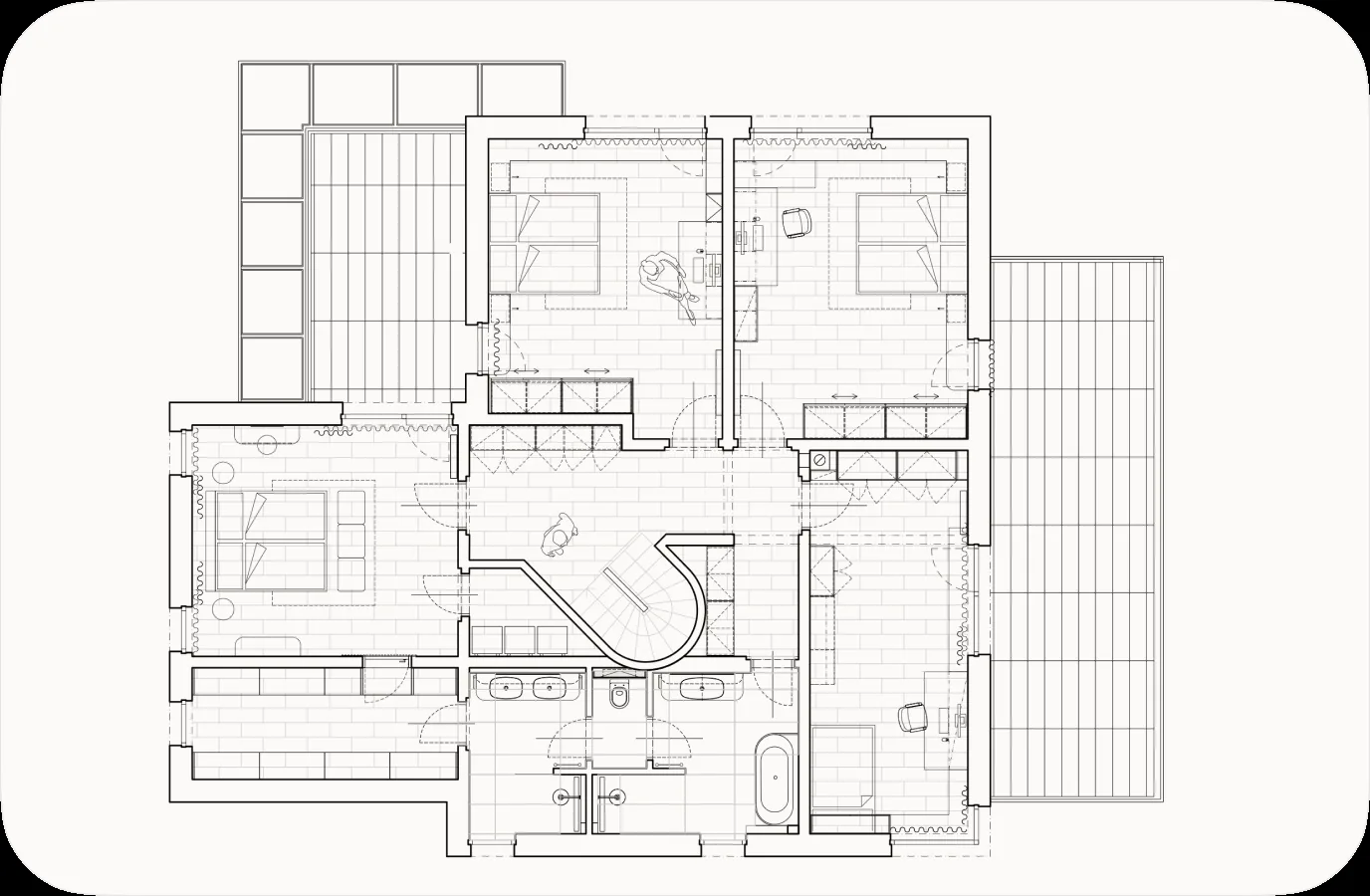 Rodinný dům – půdorys pohled